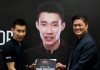 Lee Chong Wei is an official brand ambassador for XOX mobile. (photo: Bernama)