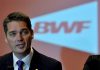 Congratulations to Poul-Erik Hoyer Larsen on his re-election as President of BWF. (photo: AP)