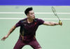 Lin Dan crashes out of the 2019 German Open. (photo: Xinhua)