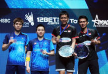 Congratulations to Hendra Setiawan/Mohammad Ahsan for winning the 2019 All England title. (photo: AFP)