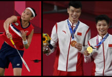 Tai Tzu Ying (L) & Wang Yi Lyu/Huang Dong Ping are out of German Open. (photo: AFP)