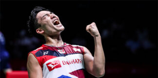 Kento Momota wins 2021 All England first round. (photo: AFP)