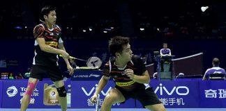 Goh V Shem/Tan Wee Kiong beats Mads Conrad-Petersen/Mads Pieler Kolding at the 2016 India Open in New Delhi. (photo: GettyImages)