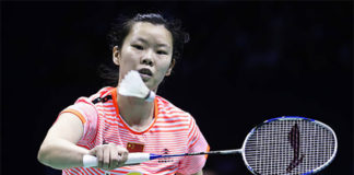 Li Xuerui continues her hot form in Lingshui China Masters. (photo: AP)