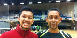 Misbun Ramdan hopes to continue his family legacy where his father Misbun Sidek (right), and all his uncles had played for Malaysia's Thomas Cup squad during the 80's and 90's.