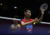 Lee Chong Wei beats Anthony Sinisuka Ginting in the Thomas Cup quarter-finals. (photo: AFP)