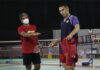 Jonatan Christie (R) is training hard before the Tokyo Olympics. (photo: PBSI)