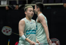 Aaron Chia/Soh Wooi Yik make the 2023 Singapore Open semi-finals. (photo: Shi Tang/Getty Images)