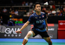 Anthony Sinisuka Ginting Enters the 2023 Singapore Open final. (photo: Shi Tang/Getty Images)