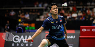 Anthony Sinisuka Ginting Enters the 2023 Singapore Open final. (photo: Shi Tang/Getty Images)