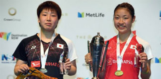 Nozomi Okuhara (right) captures her fourth Super Series title at 2017 Australian Open. (photo: AP)