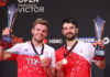 Chris Langridge and Marcus Ellis (L) win the 2020 Denmark Open men's doubles title. (photo: BWF)