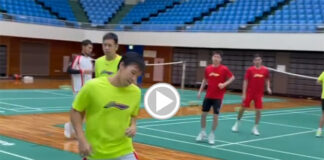 Indonesia's men's doubles team starts training in Kumamoto, Japan. (video & photo: Herry Iman Pierngadi IG)