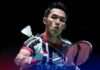 Jonatan Christie will face Lee Zii Jia in the first round of the 2023 Badminton World Championships in Denmark, August 21-27. (photo: Shi Tang/Getty Images)