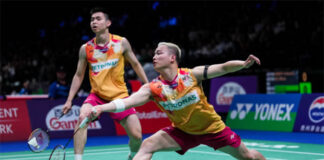 Aaron Chia/Soh Wooi Yik advanced to the 2023 World Championships third round. (photo: Shi Tang/Getty Images)