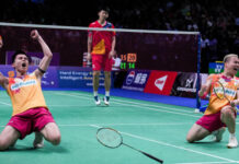 Aaron Chia/Soh Wooi Yik enter the 2023 World Championships semi-finals. (photo: Shi Tang/Getty Images)
