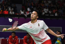 Jonathan Christie is a hit with female badminton fans in Indonesia. (photo: AFP)