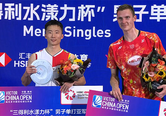 Viktor Axelsen wins the 2023 China Open title. (photo: YouTube)