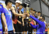 Lee Zii Jia accepts the President's Cup trophy from President of BAM, Tan Sri Dato' Sri Mohamad Norza Zakaria. (photo: BAM)