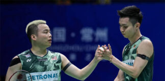 Aaron Chia/Soh Wooi Yik to meet Ong Yew Sin/Teo Ee Yi in the 2023 China Open quarterfinals. (photo: Shi Tang/Getty Images)