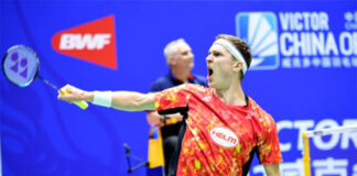 Viktor Axelsen is set to clash with Loh Kean Yew in the 2023 China Open quarter-finals: (photo: Shi Tang/Getty Images)