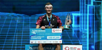 Congratulations to Viktor Axelsen for winning the 2023 Malaysia Open. (photo: AFP)