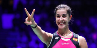 Carolina Marin off to a good start at the 2020 Denmark Open. (photo: Shi Tang/Getty Images)