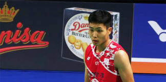 Chou Tien Chen enters Denmark Open second round.