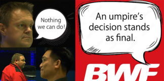 Absolutely speechless about the ass-covering statement from BWF. (photo: BWF and Internet)