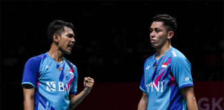 Fajar Alfian/Muhammad Rian Ardianto are the new World No. 1 men's doubles pair. (photo: Shi Tang/Getty Images)