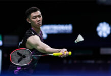 Lee Zii Jia was able to redeem himself in the 2023 BAMTC quarter-finals by getting a win over Lei Lanxi after losing in the last Group B match against HS Prannoy of India. (photo: Shi Tang/Getty Images)