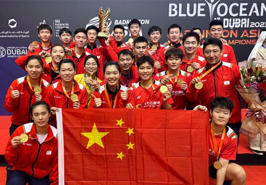 Congratulations to China for winning the 2023 Badminton Asia Mixed Team Championship. (photo: Feifei)