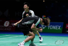 Ong Yew Sin/Teo Ee Yi are excited after beating the Tokyo Olympic champions - Lee Yang/Wang Chi-lin in the 2023 All-England first round. (photo: Shi Tang/Getty Images)