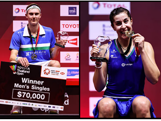 Viktor Axelsen, Carolina Marin win Toyota Thailand Open. (photo: Shi Tang/Getty Images)